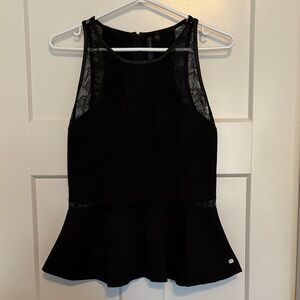 Guess Black Top with Lace Panels